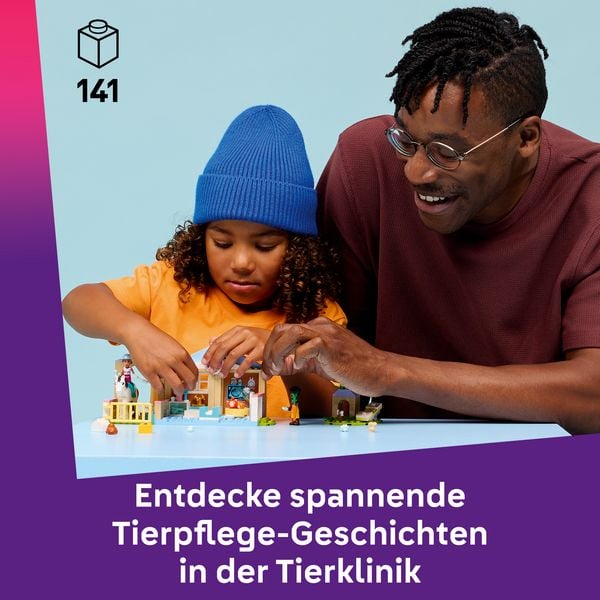 Produktbild: LEGO Friends 42696 Tierklinik, Lernspielzeug mit Mini Puppen