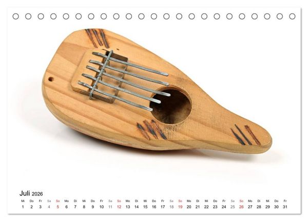 Produktbild: Musik ist mein Leben (Tischkalender 2026 DIN A5 quer), CALVENDO Monatskalender