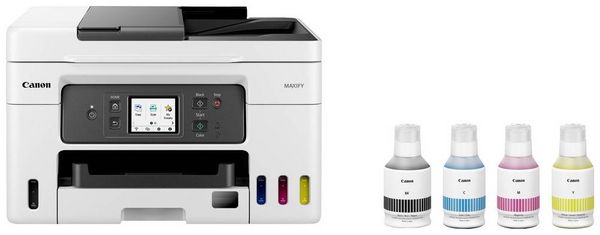 Produktbild: Canon MAXIFY GX4050 Multifunktionsdrucker Tintenstrahl Farbe A4 Drucker, Scanner, Kopierer, Fax ADF, Duplex, LAN, Tintentank-System, WLAN