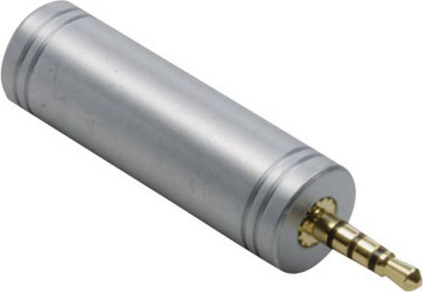 Produktbild: BKL Electronic 1103096 1103096 Klinke Audio Adapter [1x Klinkenstecker 2.5 mm - 1x Klinkenbuchse 3.5 mm] Gold