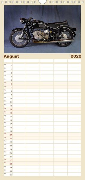 Produktbild: Familienplaner BMW R69S (Wandkalender 2022 , 21 cm x 45 cm, hoch)