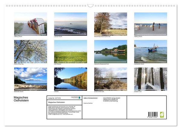 Produktbild: Magisches Ostholstein (Wandkalender 2027 DIN A2 quer), CALVENDO Monatskalender