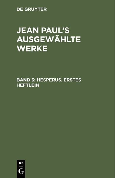 Produktbild: Hesperus, erstes Heftlein