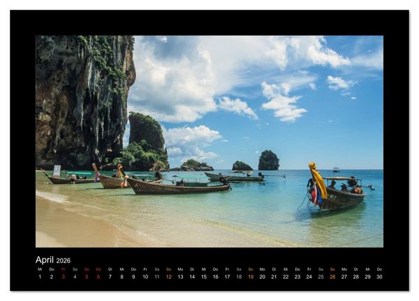 Produktbild: Thailand - Traumstr&auml;nde und Tempel (Wandkalender 2026 DIN A4 quer), CALVENDO Monatskalender