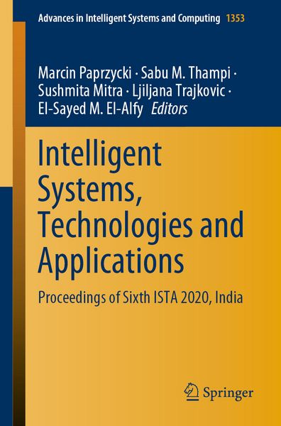 Produktbild: Intelligent Systems, Technologies and Applications