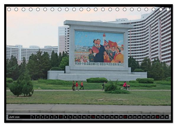 Produktbild: Nordkorea - Die gro&szlig;e Leere (Tischkalender 2026 DIN A5 quer), CALVENDO Monatskalender