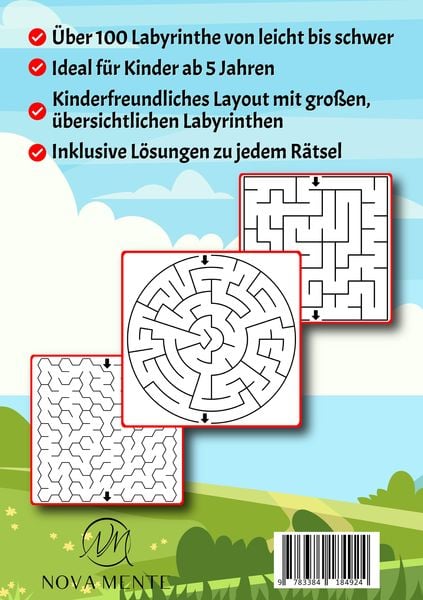 Produktbild: Labyrinthe f&uuml;r Kinder ab 5 Jahren - Band 36