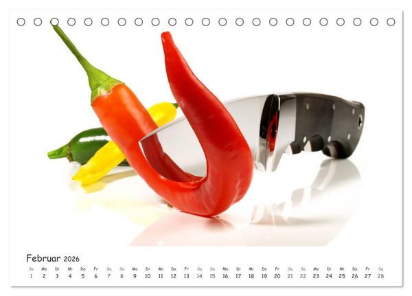 Produktbild: Handgefertigte Jagdmesser (Tischkalender 2026 DIN A5 quer), CALVENDO Monatskalender