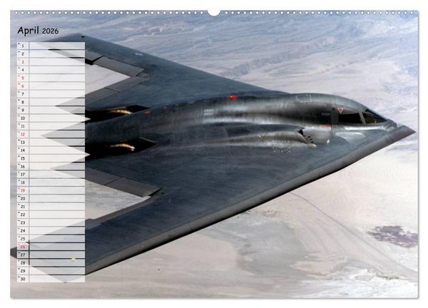 Produktbild: Luftwaffe. Kampfflugzeuge der USA (Wandkalender 2026 DIN A2 quer), CALVENDO Monatskalender