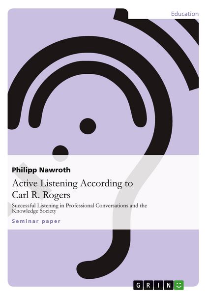 Produktbild: Active Listening According to Carl R. Rogers