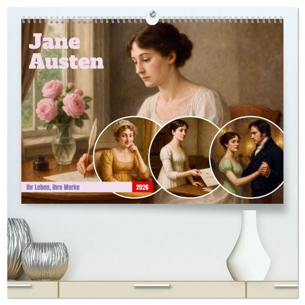 Produktbild: Jane Austen (hochwertiger Premium Wandkalender 2026 DIN A2 quer), Kunstdruck in Hochglanz