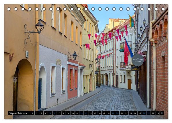 Produktbild: Nordischer Glanz &ndash; Tallinn - Riga - Vilnius (Tischkalender 2026 DIN A5 quer), CALVENDO Monatskalender