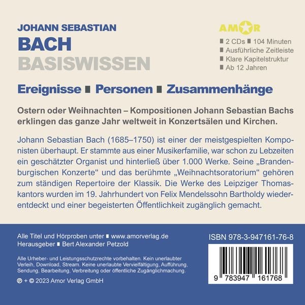 Johann Sebastian Bach (2 CDs) – Basiswissen