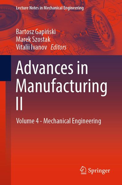Produktbild: Advances in Manufacturing II