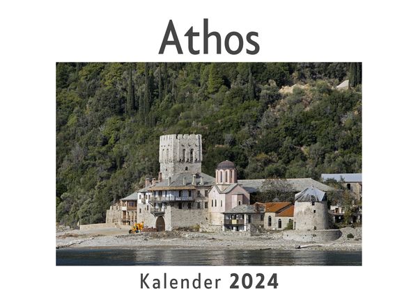 Produktbild: Athos (Wandkalender 2024, Kalender DIN A4 quer, Monatskalender im Querformat mit Kalendarium, Das perfekte Geschenk)