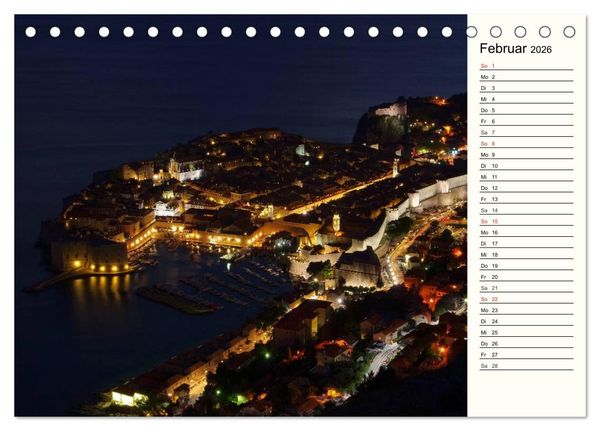 Produktbild: Dubrovnik - Perle der Adria (Tischkalender 2026 DIN A5 quer), CALVENDO Monatskalender