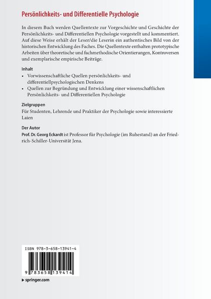 Produktbild: Pers&ouml;nlichkeits- und Differentielle Psychologie