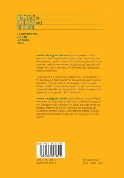 Produktbild: Fractals in Biology and Medicine