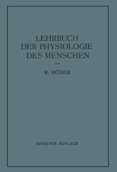 Produktbild: Lehrbuch der Physiologie des Menschen