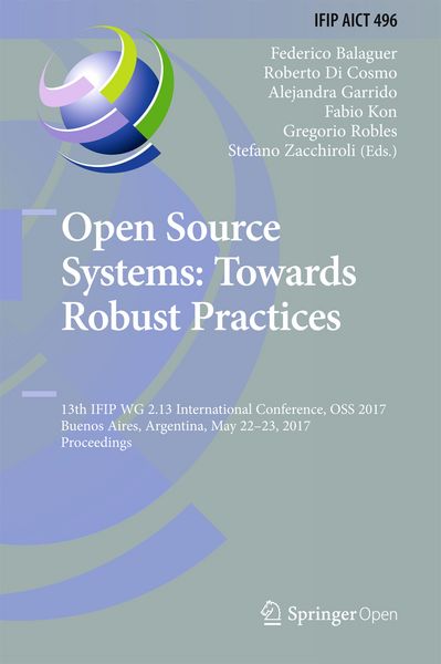 Produktbild: Open Source Systems: Towards Robust Practices