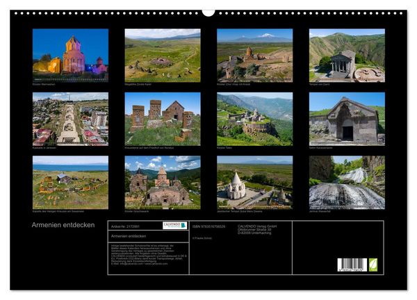 Produktbild: Armenien entdecken (Wandkalender 2026 DIN A2 quer), CALVENDO Monatskalender