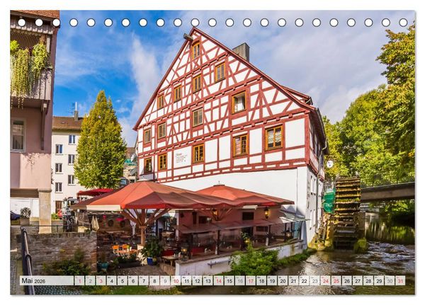Produktbild: ULM Idyllisches Stadtherz (Tischkalender 2026 DIN A5 quer), CALVENDO Monatskalender
