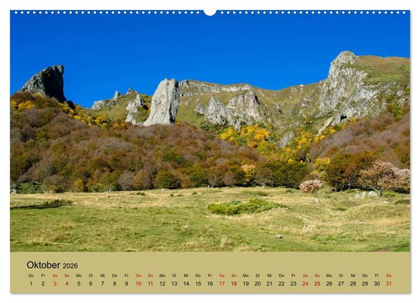 Produktbild: Naturparadies Auvergne (Wandkalender 2026 DIN A2 quer), CALVENDO Monatskalender