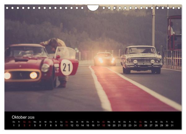 Produktbild: Vintage Racing, historischer Motorsport (Wandkalender 2026 DIN A4 quer), CALVENDO Monatskalender