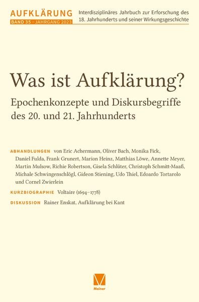 Produktbild: Aufkl&auml;rung 35: Was ist Aufkl&auml;rung?