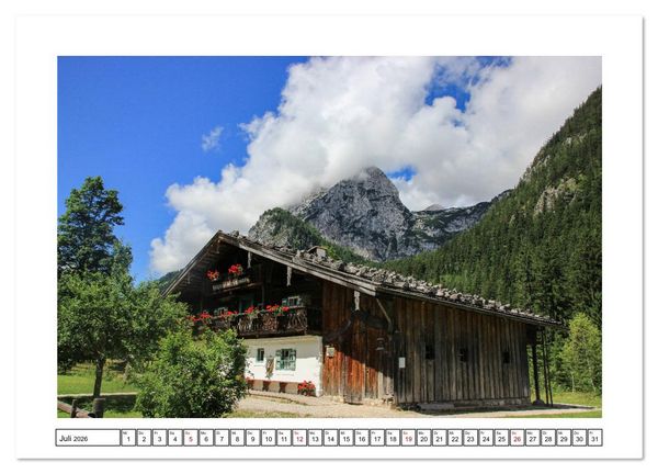 Produktbild: Sehnsuchtsorte im Berchtesgadener Land (hochwertiger Premium Wandkalender 2026 DIN A2 quer), Kunstdruck in Hochglanz