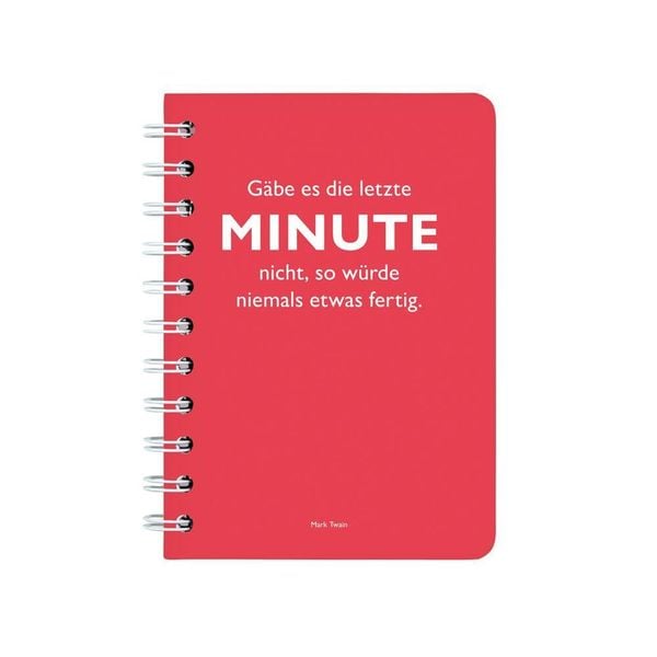 Ringbuch A6 Twain Minute rot