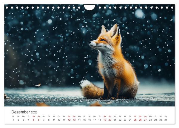 Produktbild: Wild und weich - Die zauberhafte Welt der Rotf&uuml;chse (Wandkalender 2026 DIN A4 quer), CALVENDO Monatskalender
