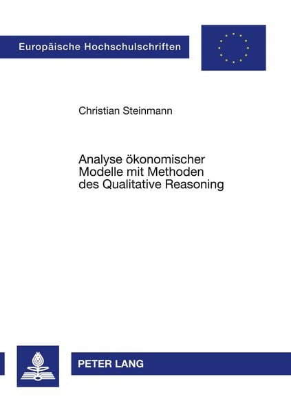 Produktbild: Analyse &ouml;konomischer Modelle mit Methoden des Qualitative Reasoning