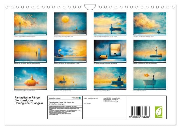 Produktbild: Fantastische F&auml;nge Die Kunst, das Unm&ouml;gliche zu angeln (Wandkalender 2027 DIN A4 quer), CALVENDO Monatskalender