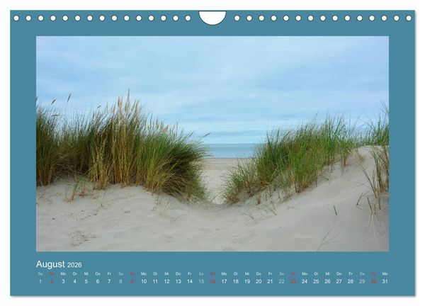 Produktbild: Sandd&uuml;nen an der Nordsee in den Niederlanden (Wandkalender 2026 DIN A4 quer), CALVENDO Monatskalender