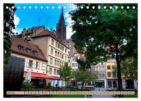 Produktbild: Zauberhaftes Stra&szlig;burg (Tischkalender 2026 DIN A5 quer), CALVENDO Monatskalender