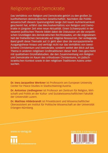 Produktbild: Religionen und Demokratie