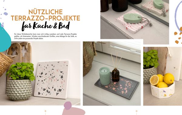 Produktbild: Terrazzo-Dekoideen einfach selber gie&szlig;en