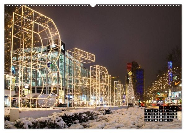 Produktbild: Berlin im Lichterglanz 2026 (Wandkalender 2026 DIN A2 quer), CALVENDO Monatskalender