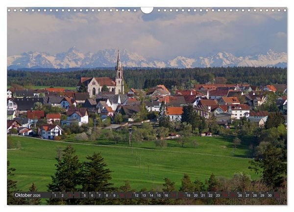 Produktbild: Alpen-Fernsichten von der S&uuml;dwestalb und Oberen Donau (Wandkalender 2026 DIN A3 quer), CALVENDO Monatskalender
