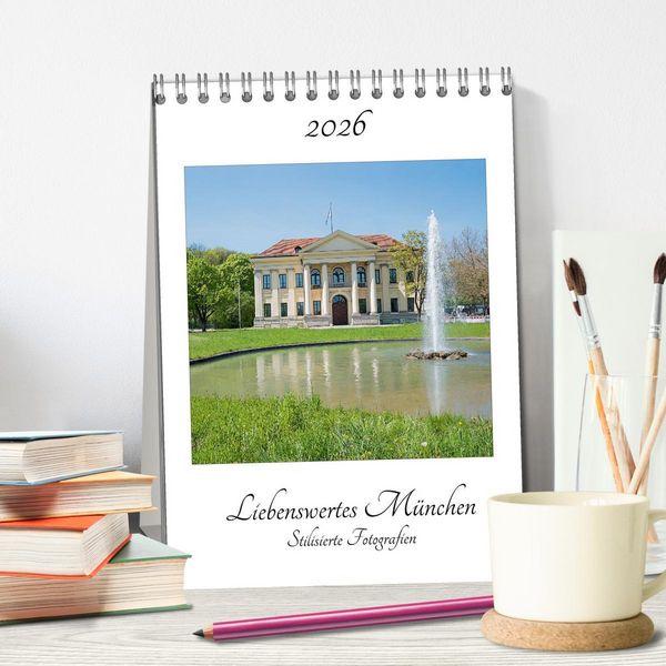 Produktbild: Liebenswertes M&uuml;nchen - Stilisierte Fotografien (Tischkalender 2026 DIN A5 hoch), CALVENDO Monatskalender