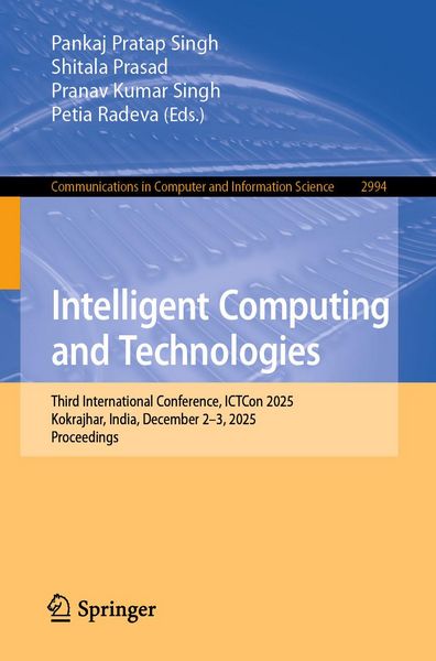 Produktbild: Intelligent Computing and Technologies