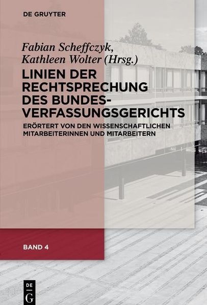 Produktbild: Linien der Rechtsprechung des Bundesverfassungs&shy;gerichts