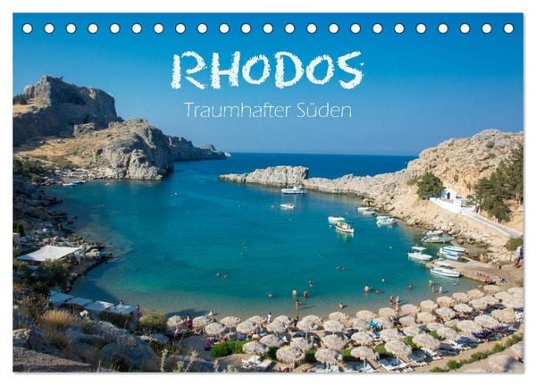 Produktbild: Rhodos - Traumhafter S&uuml;den (Tischkalender 2026 DIN A5 quer), CALVENDO Monatskalender
