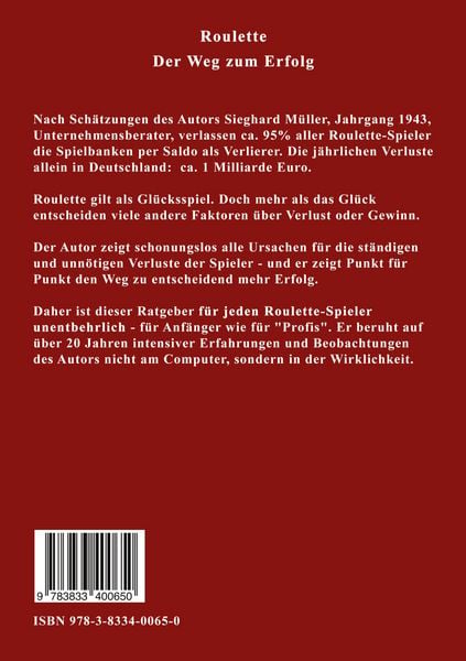 Produktbild: Roulette. Der Weg zum Erfolg.