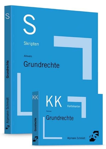 Produktbild: Bundle Altevers, Skript Grundrechte + Sommer, Karteikarten Grundrechte