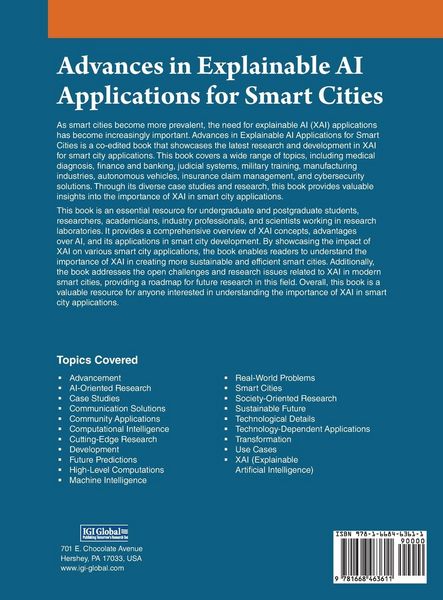 Produktbild: Advances in Explainable AI Applications for Smart Cities