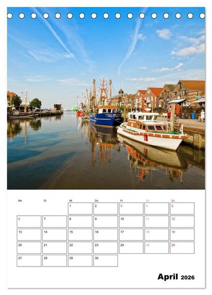 Produktbild: Neuharlingersiel Hafenromantik / Planer (Tischkalender 2026 DIN A5 hoch), CALVENDO Monatskalender