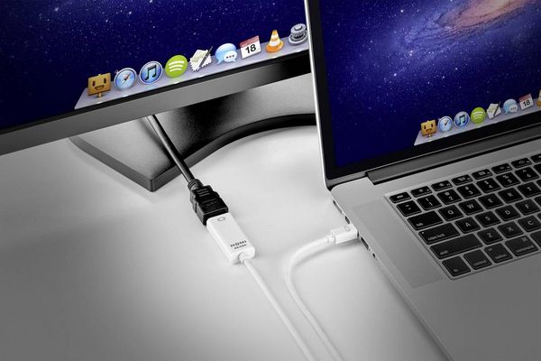 Produktbild: Renkforce Mini-DisplayPort / HDMI Adapterkabel Mini DisplayPort Stecker, HDMI-A Stecker 0.50m Wei&szlig; RF-3697532 vergoldete