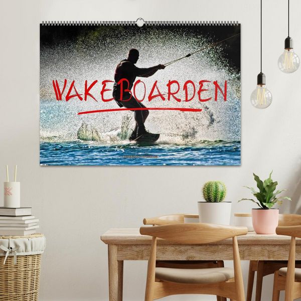 Produktbild: Wakeboarden (Wandkalender 2026 DIN A2 quer), CALVENDO Monatskalender